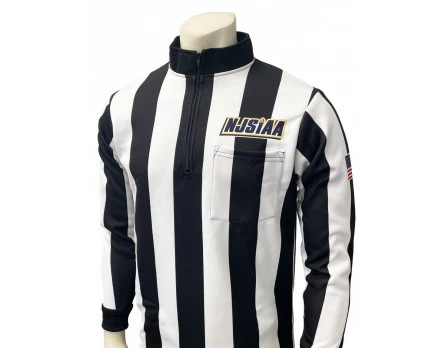 New Jersey (NJSIAA) 2 1/4" Stripe Foul Weather Football And Lacrosse Referee Shirt 1 New Jersey (NJSIAA) 2 1/4" Stripe Foul Weather Football And Lacrosse Referee Shirt