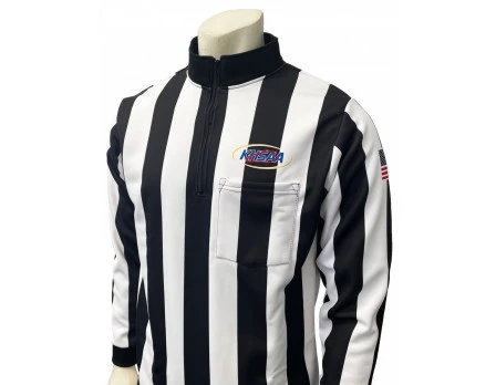 Kentucky (KHSAA) 2" Stripe Foul Weather Football Referee Shirt 1 Kentucky (KHSAA) 2" Stripe Foul Weather Football Referee Shirt