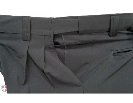 Smitty Performance Poly Spandex Charcoal Grey Umpire Base Pants With Expander Waistband 4 Smitty Performance Poly Spandex Charcoal Grey Umpire Base Pants With Expander Waistband - Image 4
