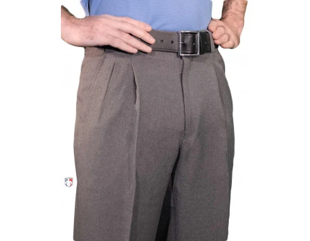 Smitty Heather Grey Combo Umpire Pants With Expander Waistband 1 Smitty Heather Grey Combo Umpire Pants With Expander Waistband
