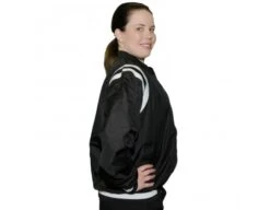 Smitty Collegiate Style Basketball Referee Jacket - Black With White Trim 17 Smitty Collegiate Style Basketball Referee Jacket - Black With White Trim -Move Gear Shop S227 BK Right Side