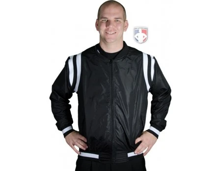 Smitty Collegiate Style Basketball Referee Jacket - Black With White Trim 1 Smitty Collegiate Style Basketball Referee Jacket - Black With White Trim