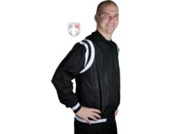 Smitty Collegiate Style Basketball Referee Jacket - Black With White Trim 19 Smitty Collegiate Style Basketball Referee Jacket - Black With White Trim -Move Gear Shop S227B RightSide
