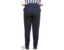 Smitty Performance 4-Way Stretch Tapered Fit Flat Front Referee Pants With Slash Pockets -Move Gear Shop S297 NBA Worn Back