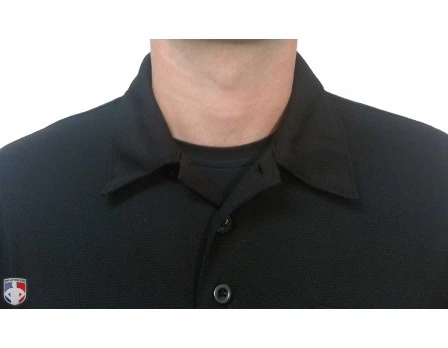 Smitty Long Sleeve Vertical Stripe Umpire Shirt - Black 5 Smitty Long Sleeve Vertical Stripe Umpire Shirt - Black - Image 5