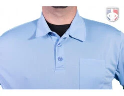 Smitty Long Sleeve Vertical Stripe Umpire Shirt - Powder Blue 14 Smitty Long Sleeve Vertical Stripe Umpire Shirt - Powder Blue -Move Gear Shop S311 PB Collar