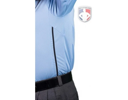 Smitty Long Sleeve Vertical Stripe Umpire Shirt - Powder Blue 6 Smitty Long Sleeve Vertical Stripe Umpire Shirt - Powder Blue - Image 6