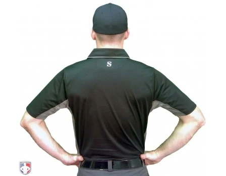 Smitty V2 Major League Replica Umpire Shirt - Black With Charcoal Grey 5 Smitty V2 Major League Replica Umpire Shirt - Black With Charcoal Grey - Image 5