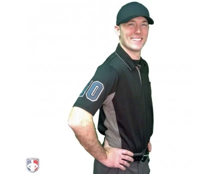 Smitty V2 Major League Replica Umpire Shirt - Black With Charcoal Grey 6 Smitty V2 Major League Replica Umpire Shirt - Black With Charcoal Grey - Image 6