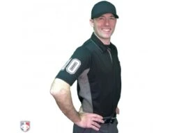 Smitty V2 Major League Replica Umpire Shirt - Black With Charcoal Grey 13 Smitty V2 Major League Replica Umpire Shirt - Black With Charcoal Grey -Move Gear Shop S314 BK with N4 SUB WBW