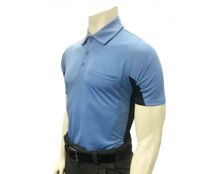 Smitty V2 Major League Replica Umpire Shirt - Sky Blue With Black 1 Smitty V2 Major League Replica Umpire Shirt - Sky Blue With Black