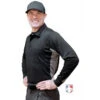 Smitty V2 Major League Replica Long Sleeve Umpire Shirt - Black With Charcoal Grey