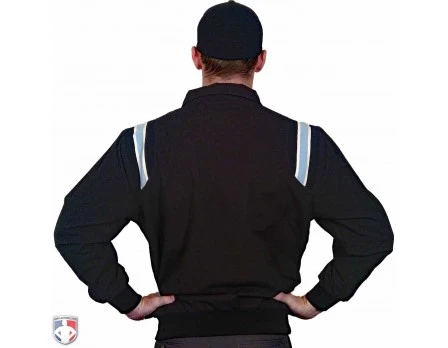 Smitty Traditional Half-Zip Umpire Jacket - Black And Powder Blue 2 Smitty Traditional Half-Zip Umpire Jacket - Black And Powder Blue - Image 2