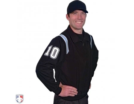 Smitty Traditional Half-Zip Umpire Jacket - Black And Powder Blue 4 Smitty Traditional Half-Zip Umpire Jacket - Black And Powder Blue - Image 4