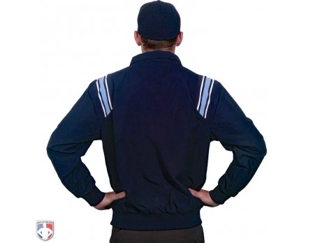 Smitty Traditional Half-Zip Umpire Jacket - Navy And Powder Blue 2 Smitty Traditional Half-Zip Umpire Jacket - Navy And Powder Blue - Image 2