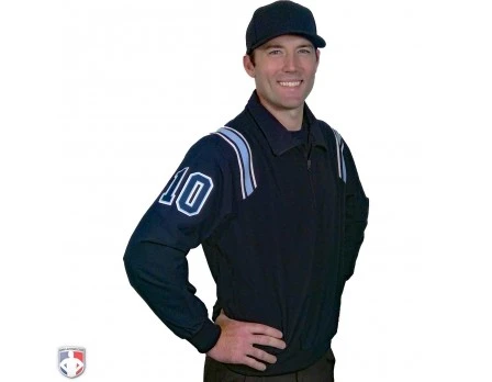 Smitty Traditional Half-Zip Umpire Jacket - Navy And Powder Blue 3 Smitty Traditional Half-Zip Umpire Jacket - Navy And Powder Blue - Image 3