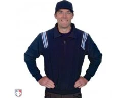 Smitty Traditional Half-Zip Umpire Jacket - Navy And Powder Blue