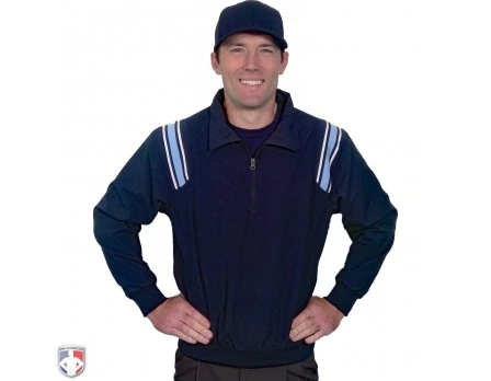 Smitty Traditional Half-Zip Umpire Jacket - Navy And Powder Blue 1 Smitty Traditional Half-Zip Umpire Jacket - Navy And Powder Blue