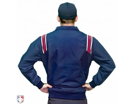 Smitty Traditional Half-Zip Umpire Jacket - Navy And Red 2 Smitty Traditional Half-Zip Umpire Jacket - Navy And Red - Image 2