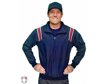 Smitty Traditional Half-Zip Umpire Jacket - Navy And Red 1 Smitty Traditional Half-Zip Umpire Jacket - Navy And Red