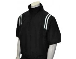 Smitty Traditional Half-Zip Short Sleeve Umpire Jacket - Black And White 7 Smitty Traditional Half-Zip Short Sleeve Umpire Jacket - Black And White -Move Gear Shop S324 BK WH Smitty Traditional Half Zip Short Sleeve Umpire Jacket Black and White