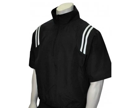 Smitty Traditional Half-Zip Short Sleeve Umpire Jacket - Black And White 4 Smitty Traditional Half-Zip Short Sleeve Umpire Jacket - Black And White - Image 4