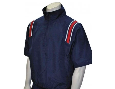 Smitty Traditional Half-Zip Short Sleeve Umpire Jacket - Navy And Red 4 Smitty Traditional Half-Zip Short Sleeve Umpire Jacket - Navy And Red - Image 4
