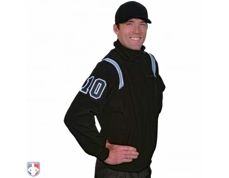 Smitty Major League Style Fleece Lined Umpire Jacket - Black And Polo Blue 3 Smitty Major League Style Fleece Lined Umpire Jacket - Black And Polo Blue - Image 3