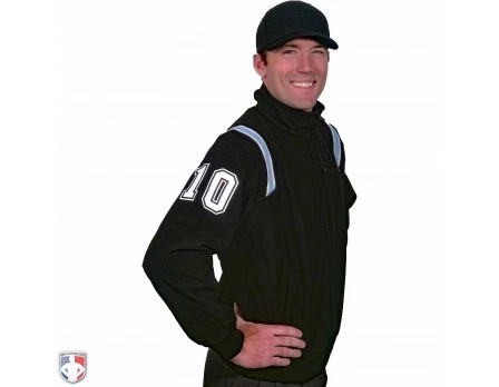 Smitty Major League Style Fleece Lined Umpire Jacket - Black And Polo Blue 4 Smitty Major League Style Fleece Lined Umpire Jacket - Black And Polo Blue - Image 4