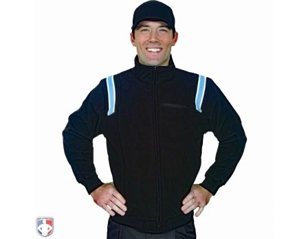 Smitty Major League Style Fleece Lined Umpire Jacket - Black And Polo Blue 1 Smitty Major League Style Fleece Lined Umpire Jacket - Black And Polo Blue