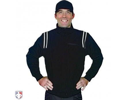 Smitty Major League Style Fleece Lined Umpire Jacket - Black And White 1 Smitty Major League Style Fleece Lined Umpire Jacket - Black And White