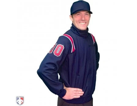 Smitty Major League Style Fleece Lined Umpire Jacket - Navy And Red 3 Smitty Major League Style Fleece Lined Umpire Jacket - Navy And Red - Image 3