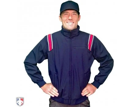 Smitty Major League Style Fleece Lined Umpire Jacket - Navy And Red 1 Smitty Major League Style Fleece Lined Umpire Jacket - Navy And Red