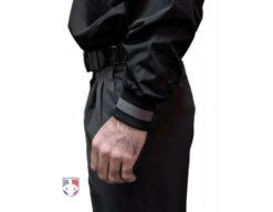 Smitty Major League Replica Convertible Umpire Jacket - Black With Charcoal Grey -Move Gear Shop S340 Smitty Major League Replica Convertible Umpire Jacket Black with Charcoal Grey cuffs