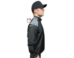 Smitty Major League Replica Convertible Umpire Jacket - Black With Charcoal Grey -Move Gear Shop S340 Smitty Major League Replica Convertible Umpire Jacket Black with Charcoal Grey side