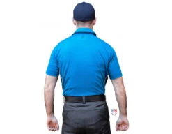 Smitty NCAA Softball Short Sleeve Body Flex Men's Umpire Shirt - Bright Blue -Move Gear Shop S345 BB Smitty NCAA Softball Short Sleeve Body Flex Mens Umpire Shirt Bright Blue back 1