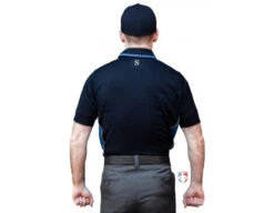 Smitty NCAA Softball Short Sleeve Body Flex Men's Umpire Shirt - Midnight Navy -Move Gear Shop S345 MN Smitty NCAA Softball Short Sleeve Body Flex Mens Umpire Shirt Midnight Navy back