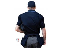 Smitty NCAA Softball Short Sleeve Body Flex Men's Umpire Shirt - Midnight Navy -Move Gear Shop S345 MN Smitty NCAA Softball Short Sleeve Body Flex Mens Umpire Shirt Midnight Navy plate back