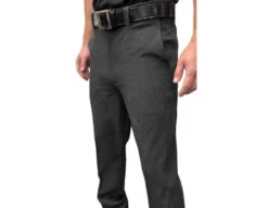 Smitty Tapered Charcoal Grey Flat Front Umpire Base Pants
