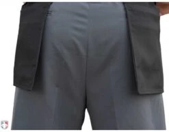 Smitty Performance Poly Spandex Charcoal Grey Plate Umpire Pants -Move Gear Shop S392 SMITTY PERFORMANCE POLY SPANDEX CHARCOAL GREY PLATE UMPIRE PANTS BACK CLOSE UP
