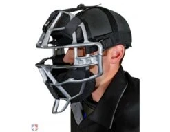 All-Star Cobalt Umpire Skull Cap -Move Gear Shop SC900UMP All Star Cobalt Umpire Skull Cap Worn Front Angled View with Mask