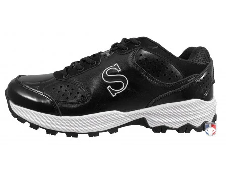 Smitty V2 Black & White Umpire / Referee Field Shoes 2 Smitty V2 Black & White Umpire / Referee Field Shoes - Image 2
