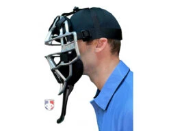 All-Star Cobalt 6" Umpire Throat Guard -Move Gear Shop TG3U All Star Cobalt Throat Guard Worn Side 1