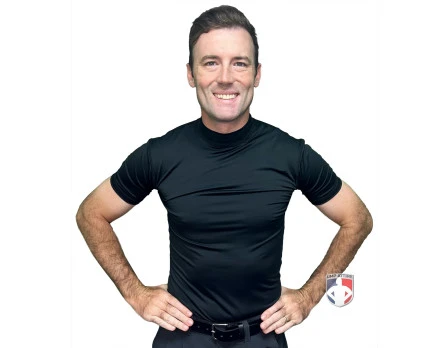 ThighPro Locked In Mock Neck Short Sleeve Compression Shirt 1 ThighPro Locked In Mock Neck Short Sleeve Compression Shirt