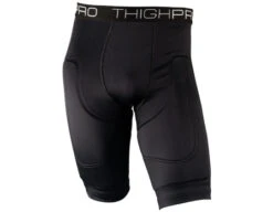 ThighPro Men's Protective Umpire Compression Shorts - Black