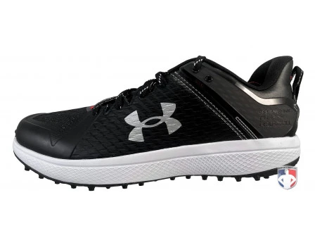 Under Armour Yard Turf Black & White Field Shoes 2 Under Armour Yard Turf Black & White Field Shoes - Image 2