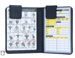 Pro Grade Magnetic "Book" Style 5" Umpire Lineup Card Holder / Game Card Referee Wallet -Move Gear Shop ULF MINI PRO GRADE MAGNETIC BOOK STYLE UMPIRE LINE UP CARD HOLDER GAME CARD REFEREE OPEN WITH CARDS