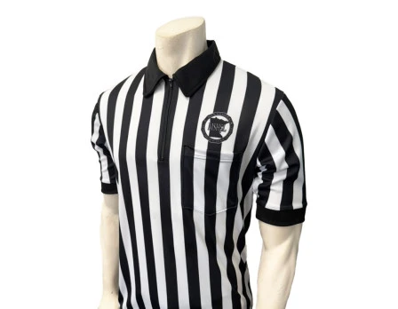 Minnesota (MSHSL) 1" Stripe Short Sleeve Lacrosse Referee Shirt 1 Minnesota (MSHSL) 1" Stripe Short Sleeve Lacrosse Referee Shirt