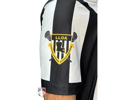 Louisiana Lacrosse (LLOA) 2 1/4" Stripe Body Flex Short Sleeve Referee Shirt 2 Louisiana Lacrosse (LLOA) 2 1/4" Stripe Body Flex Short Sleeve Referee Shirt - Image 2