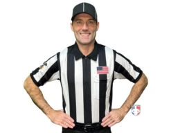 Louisiana Lacrosse (LLOA) 2 1/4" Stripe Short Sleeve Referee Shirt